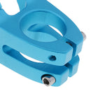 Durable 31.8mm Hollowed Short Handlebar Short Bar Aluminium Bike Stems Blue
