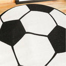 Round football Carpet Living Room Parlor Mats Children Kids Boys Bedroom Ca U4V9