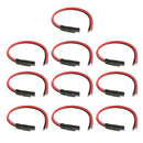 10x SAE Harness DIY Extension Connector For Solar Batteries Charger 30cm