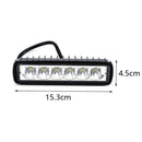 18W 800LM Bright Light Spot 6LED Work Bar Driving Fog Offroad Car Lamp F X7L6