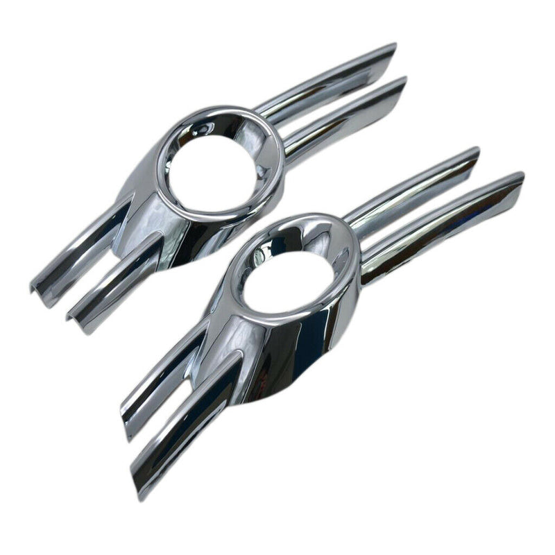 2 Sets Fog Light Lamp Cover Bumper Grille Trim Protect For