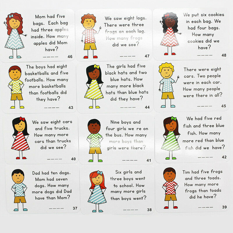 72Pcs/Set English Sentences Flash Card Answer Sheet Question Kids Early Lea N7Z2