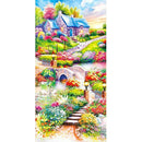 5D DIY Full Round Drill Diamond Painting Village Garden Cross Stitch Craft A