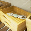 4 Pieces Earphone Holder Winder Cable Organizer Wrap Manage Rubber Material