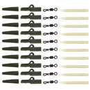 40Pcs Fishing Tackle carp lead clips Quick Change swivels F3B9 Sleeves~ O3R6