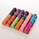 Retro Brocade Embroidered Flower Design Lipstick Case Hold Box with Mirror LJ