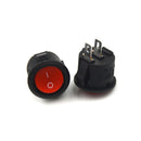 10Pcs 16mm Round Boat Rocker Switches Mini 2Pin ON-OFF Rocker Switches3A/250V M&