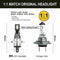 2* H1 200W 12000LM LED Car Fog Headlight Conversion Globes Bulbs Beam LD2004