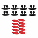 8Pcs Car Interior Clip Earphone Cable Clip Arrangement Panel Clamp(Black) A