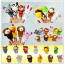 Chinese Zodiac 12 Animals Finger Puppets Plush Toys Kids Baby Play Toys