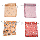 100 Mixed Organza Wedding Favor Gift Bags Jewellery Pouch 13cm X 10cm