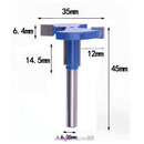 1pc 1/4'' Shank Straight T-Track T-Slot Router Bits Woodworking Cutter