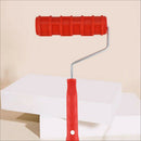 Embossed Paint Roller Wall Brick Pattern Rubber Paint Roller for Wall Decor W6B8