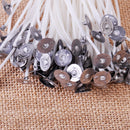 100x 6" 15cm Candle Wick Pretabbed Core Waxed With Sustainers fr Candle Making