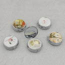 1PC Portable Metal Round Organizer Compartment Pill Case Medicine Box ME