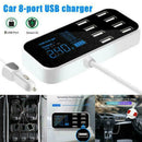 1Pc 8 Port Quick USB Charger 3.0 with LED Display Car Mobile USB Phone Char A2J1