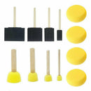 Round Paint Foam Sponge Brush Various Shaped and Sized, Watercolor Sponges  C3S4