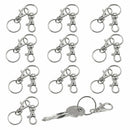 20 small removable screw caps for key rings - carabiner key chain - cosmeti I1T3