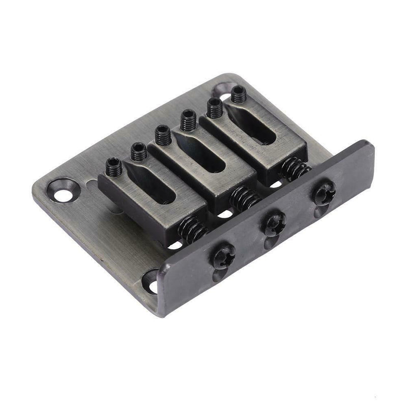 3-String Electric Bass Bridge with Screws+ Wrench Musical Instrument Parts A