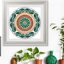 5D DIY Special Shaped Diamond Painting Flower Pattern Cross Stitch Ornament