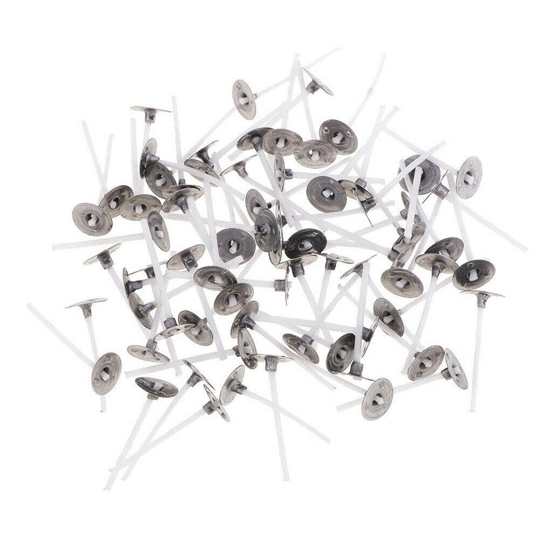 400pcs Aluminium Tea Light Case Containers +3cm Candle Wick DIY Candle Craft