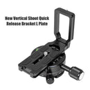 Universal Aluminum Alloy Quick Release L Plate Bracket Grip for DSLR Camera