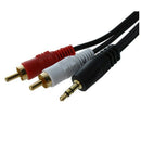 5m jack Cinch AUX audio cable 3.5mm jack on 2 * RCA RCA plug