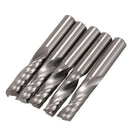 5Pcs 6Mm 1/4 Inch Carbide Cnc Router Bits One Single Flute End Mill Tools 2 F1W3