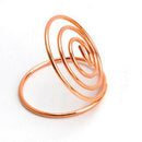 24 Pcs Table Number Holders Ring Shape Card Holder Circle Stereo Note Pad M Z5X3