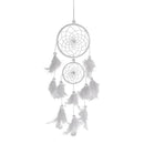 Handmade Dream Catcher Feather Wall Car Hanging Decoration Ornament White
