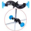 Lab Stands Double Top Wire Clamps Holder Metal Grip Supports Right Angle Clip FT