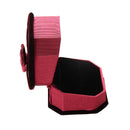 Flocking Octagonal High-grade  Ring Box Jewelry Gift Box Packaging Box