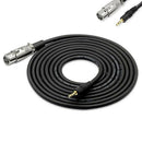 8.2inch XLR Female To 3.5mm 1/8'' Male Plug Mic Microphone Sound Cord Cable
