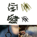 40X Carp Fishing End Tackle lead Clips swivels Anti Random Kit Sleeves S1D7 D2Q8