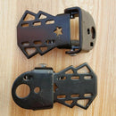 One Pair Metal Mountain Bike Rear Foot Pedal Thicken Bicycle Rear Folding P W3O5