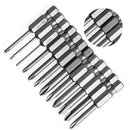 12pcs High Quality 1/4"  50MM PH00-PH2 Magnetic Cross Head Screwdriver Set