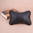 Travel Car Auto Seat Head Neck Rest Leather Cushion Pad HeadRest Bone Pillow