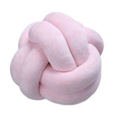 Knot Pillow Plush Throw Pillow Comfortable Sofa Mat for Living Room Pink