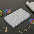 56 Slots Adjustable Clear Jewelry Storage Box Case Craft Organizer Beads Holder