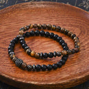 2Pcs Men's Natural Stone Bracelet 6mm Yoga Beaded Crystal Ball Jewelry Gifts