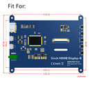 Durable Front + Back Case Touch Screen Stand For Raspberry Pi 5'' LCD Display