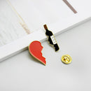 2pcs Heart Wine Bottle Pin Brooch Jacket Backpack Enamel Badge Jewelry Gift A