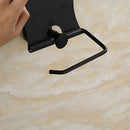 Stainless Steel Cover Toilet Paper Towel Holder Zinc Alloy Mounting Seat F3