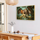 5D Full Round Drill Diamond Painting DIY Bird Girl House Rhinestone Picture