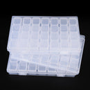 28-Slots Adjustable Storage Nail art Box Plastic Case Organizer Jewelry Bea3c~