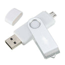 USB Mini Memory Stick 16GB USB 2.0 Memory Flash Drive OTG for Handy PC Whit