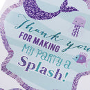 40pcs Mermaid Seal Stickers Thank You Sea Shell Labels DIY Baking Gift Labels BX