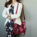 2017 Retro Style Large Women Handbags Ladies Shoulder Bags(Red)