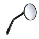 Classic Black Motorcycle Rear View Mirror Retro Round Mirror Reverse Mirror