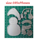 Christmas Snowman Cutting Dies Stencil Scrapbooking Embossing Card Craft DIY